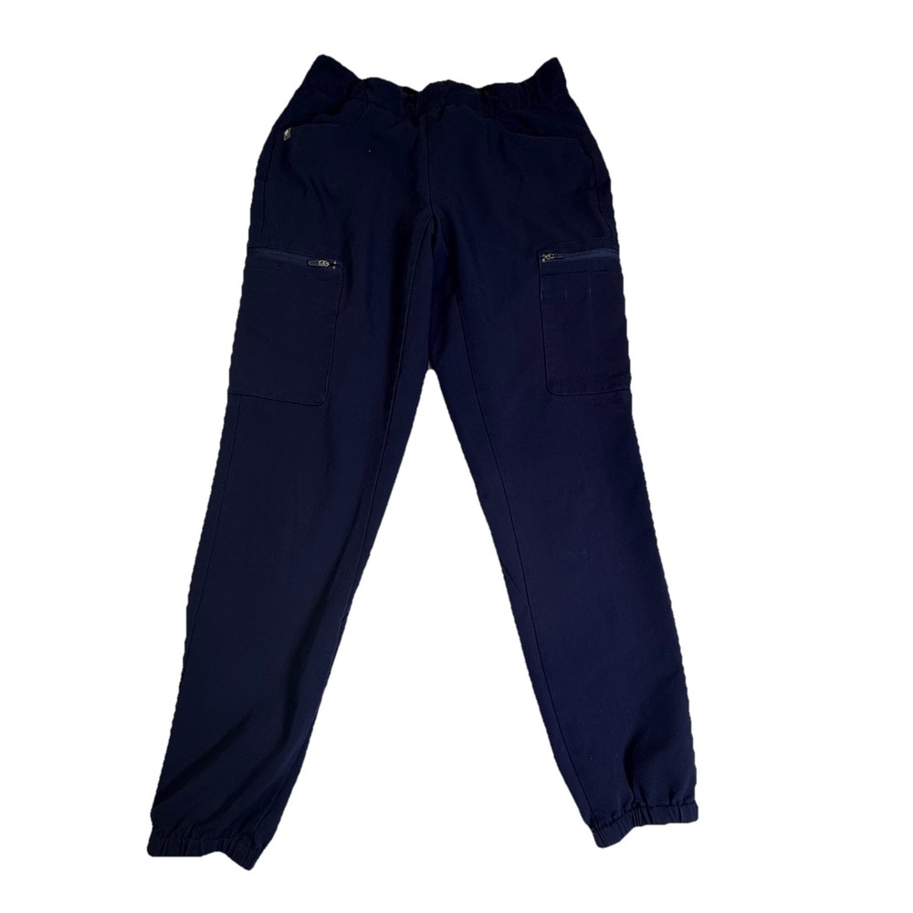Figs Women's Navy-Blue‎ Kade Cargo Scrub Pants Size S